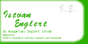 istvan englert business card