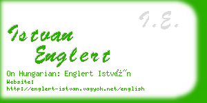 istvan englert business card